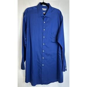 Van Heusen Men’s Tall Blue Button Down Shirt Sz 18.5